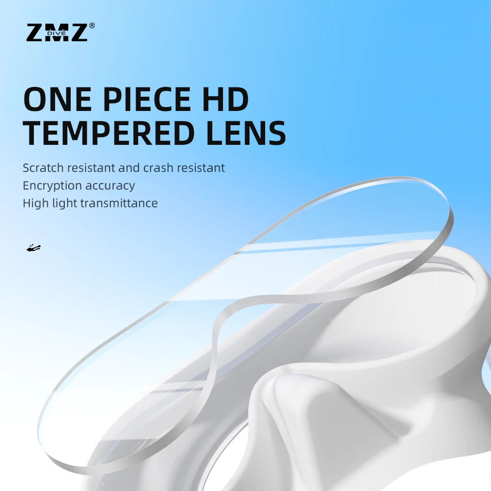 New Professional Frameless Single Lens Silicone Material Scuba Diving Snorkeling Scuba Snorkeling Diving Mask for Adult