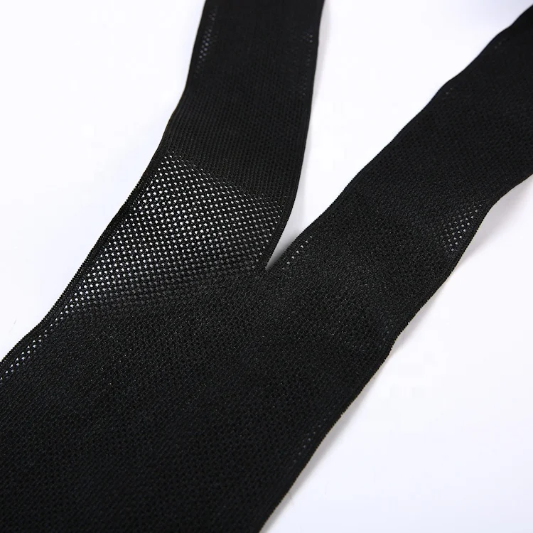 China wholesale popular jacquard hign quality apparel webbing elastic band fabric for suspenders cycling clothes