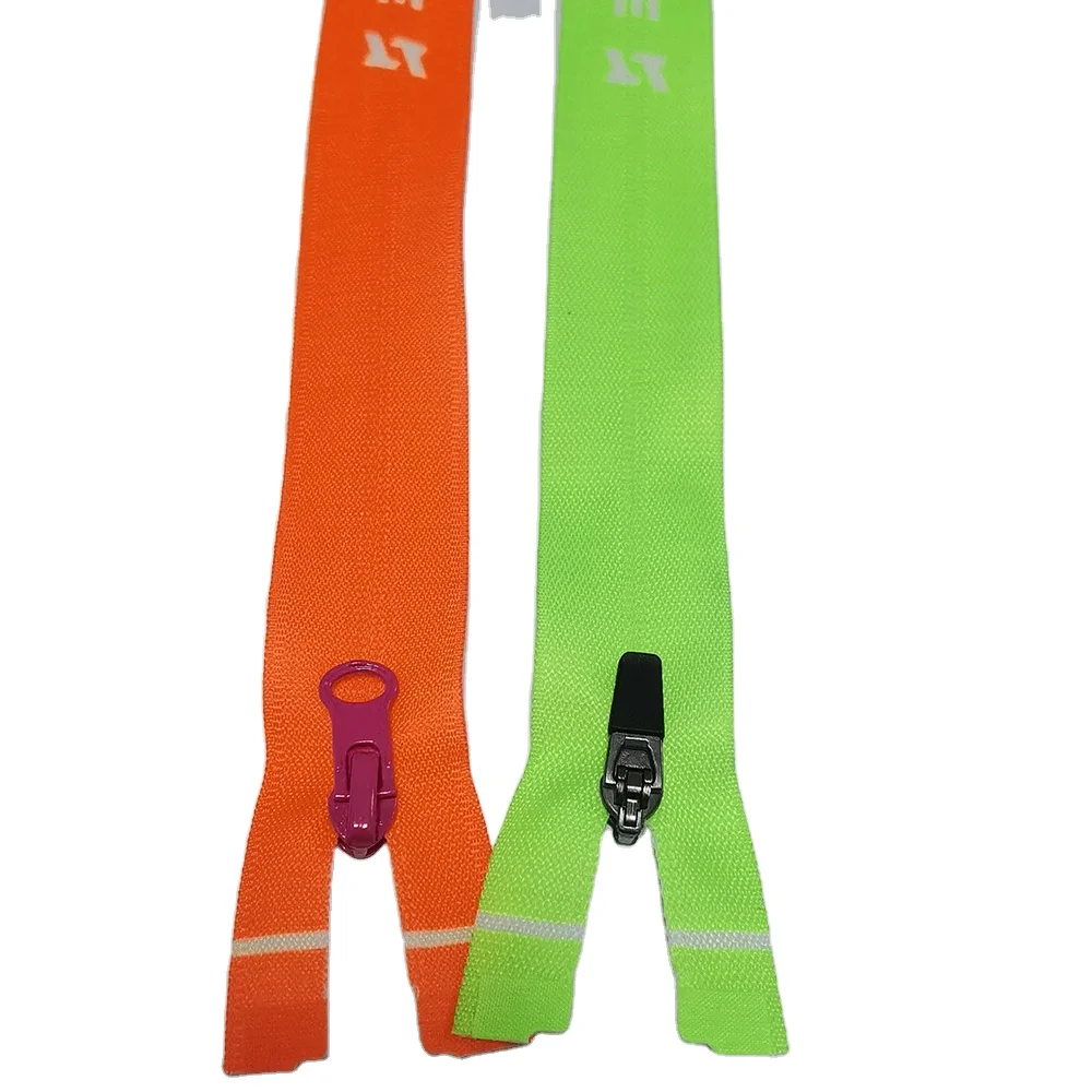 detachable resin zipper opening opening automatic ecological locking plastic zipper for sewing suit