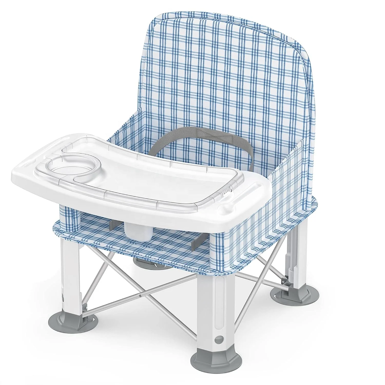 OEM New Design 2024 Baby Folding Portable dining chair outdoor Carry Bag High Chair for Eating Travel Booster Seat with Tray