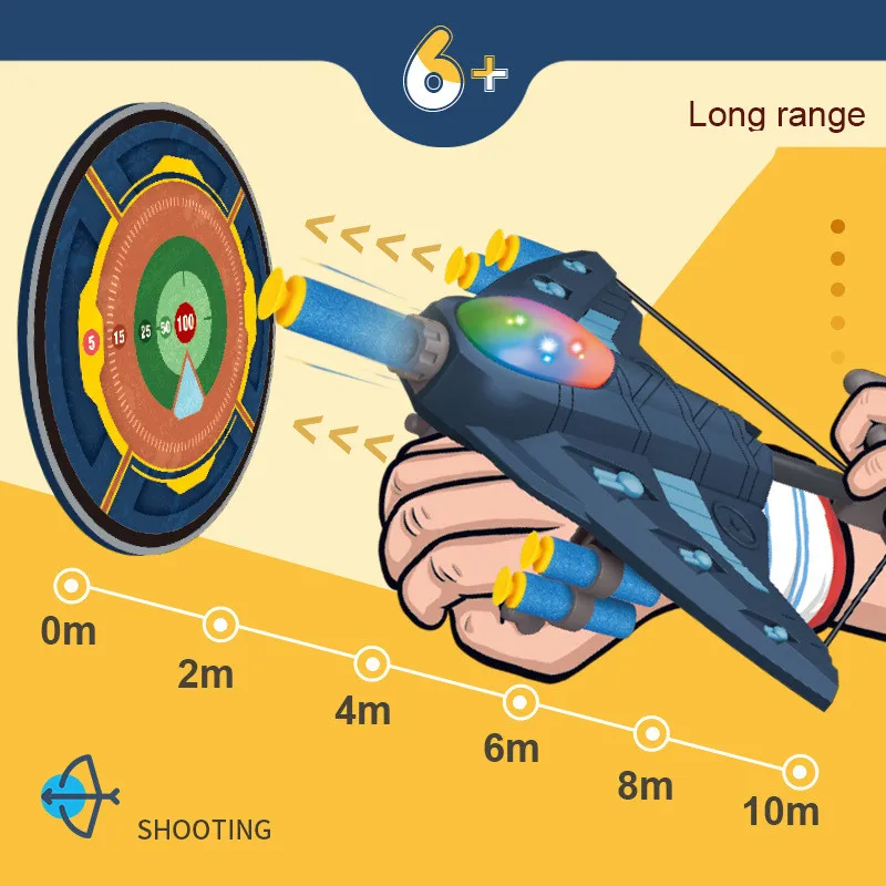 Airplane boy children outdoor interactive toy EVA light transmitter glider model