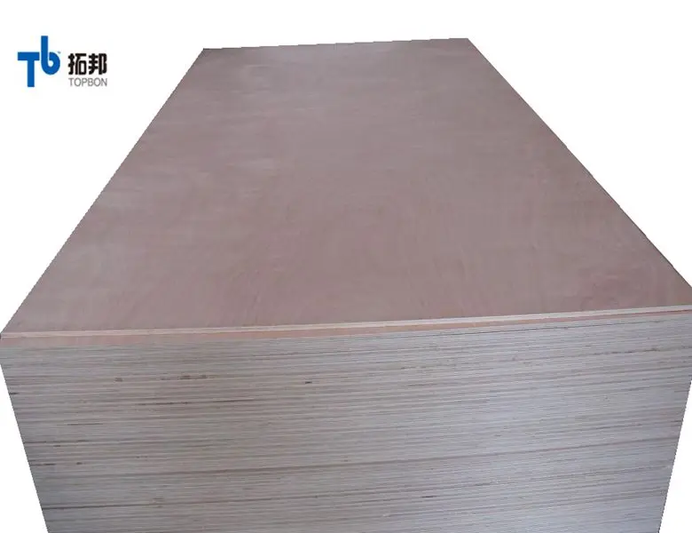 Topbon indoor usaged 18mm okoume plywood board good price from china