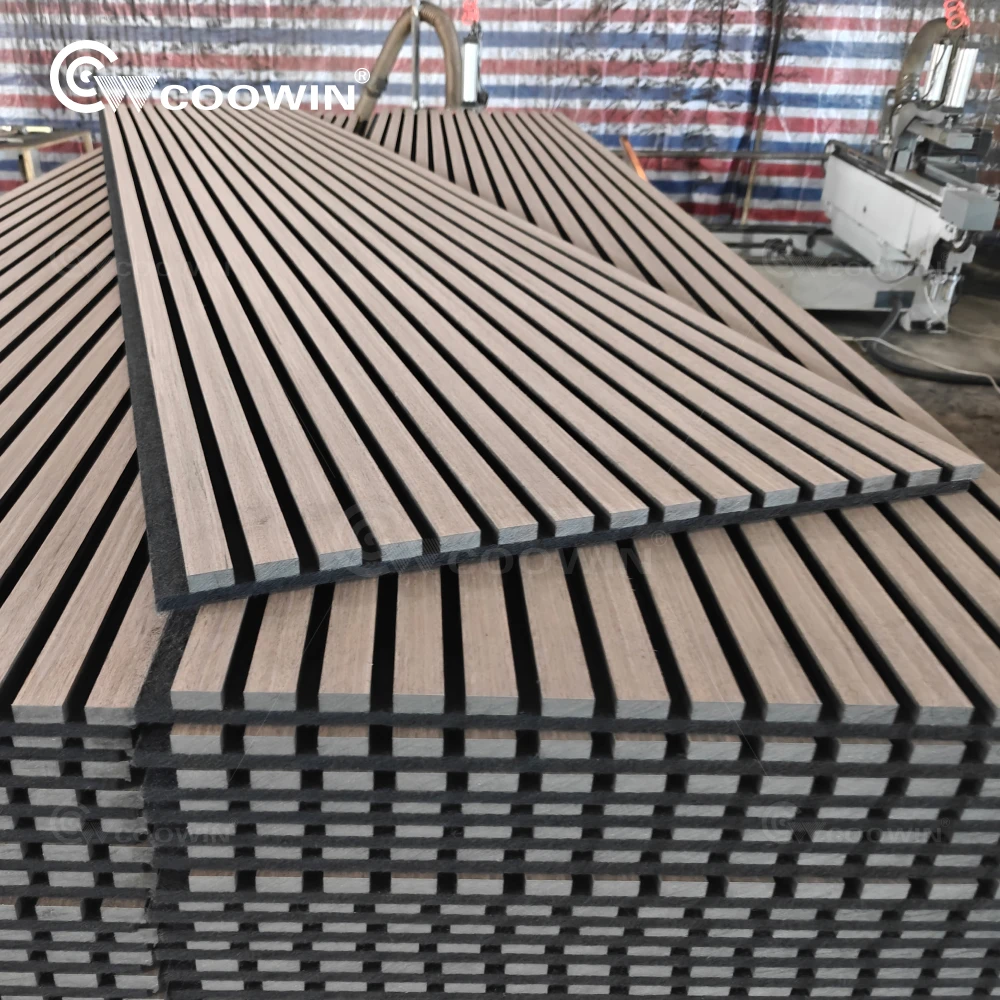 Mdf Wood Oak Slat Wall Panel Interior Acoustic Timber Wall Panels Acoustic Panels For Theater