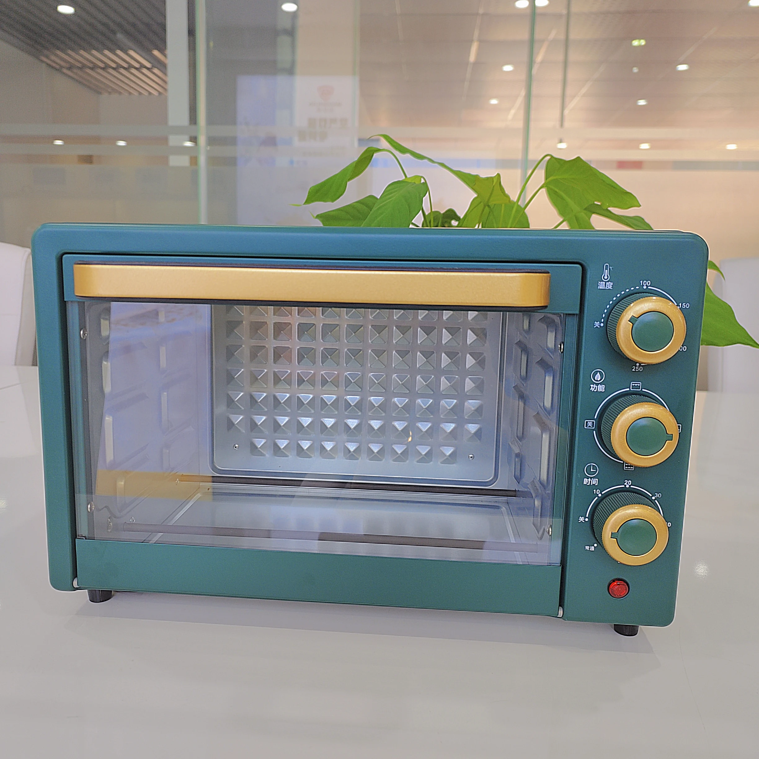 Multifunctional 20L Home Convection Oven with Air Fryer Function Smokeless Toaster Ovens for Outdoor and Household Use US Plug