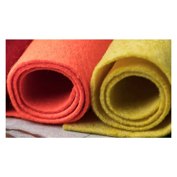 3mm 4mm 100% polyester wool textile felt fabric recycled felt for sprung mattress filling textile and floor coverings