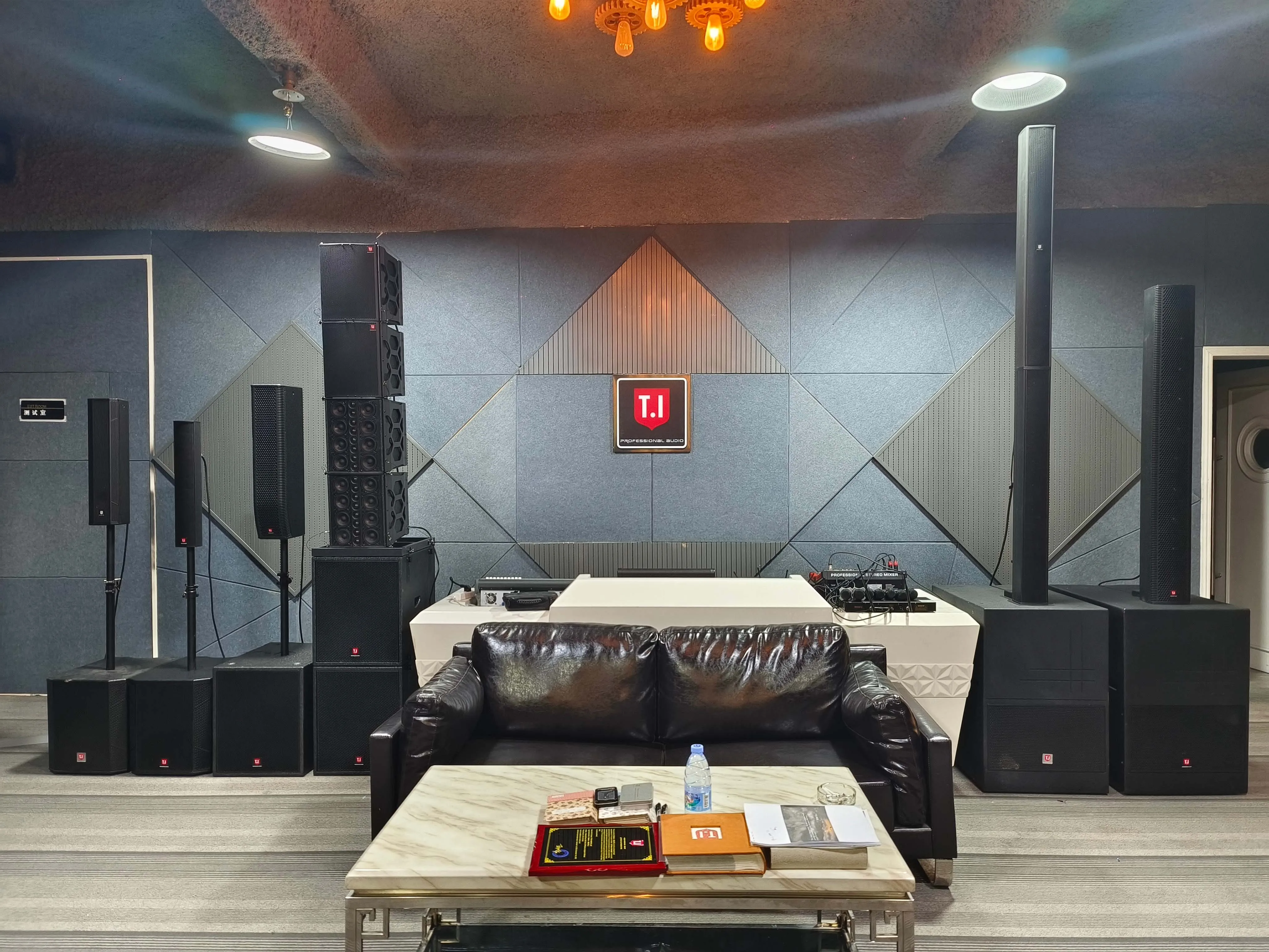 8+4 Fully Set Audio Sound System Professional Speaker 8*3' Line Array with Single 15 Inch Active Bass/subwoofer