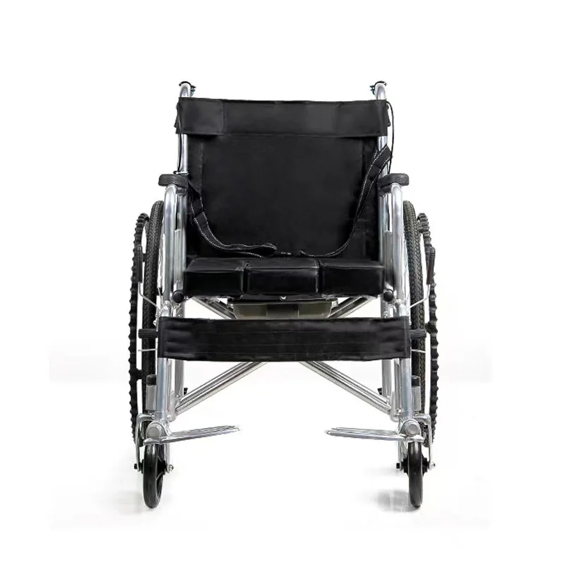 Folding Manual Toilet Wheelchair for Elderly