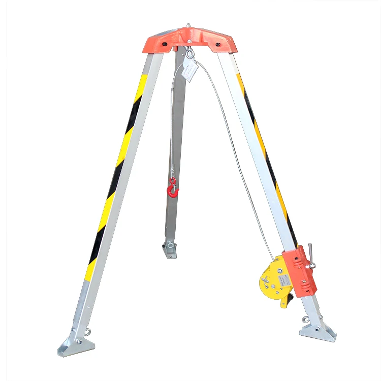 1800lbs Aluminum Tripod Rescue Tripod Workplace Safety Tripod used for security accident fall protection