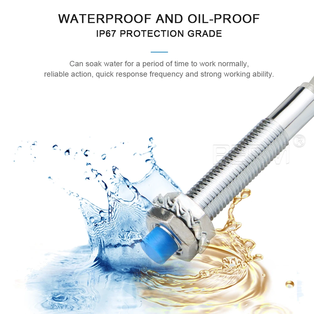 LJ8A3-2-Z/BX , NPN normally open new original proximity switch inductance sensor, detection distance 2MM metal sensor