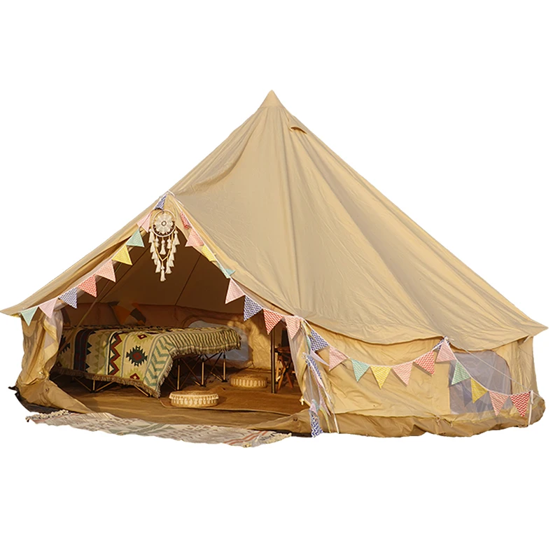 3-4Person sahara bell tent for glamping and hiking
