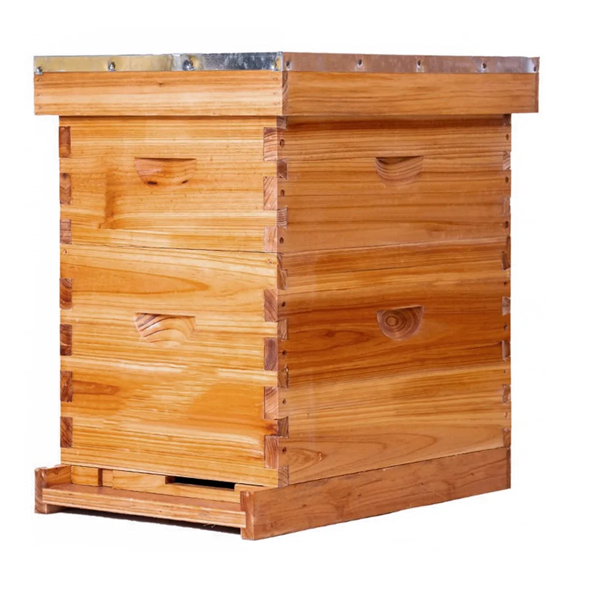 8 Frame Wooden Bee Hives Complete Beehive Kit With 1 Deep Bee Boxes 1 Bee Hive Super And Foundation For Outdoor Use