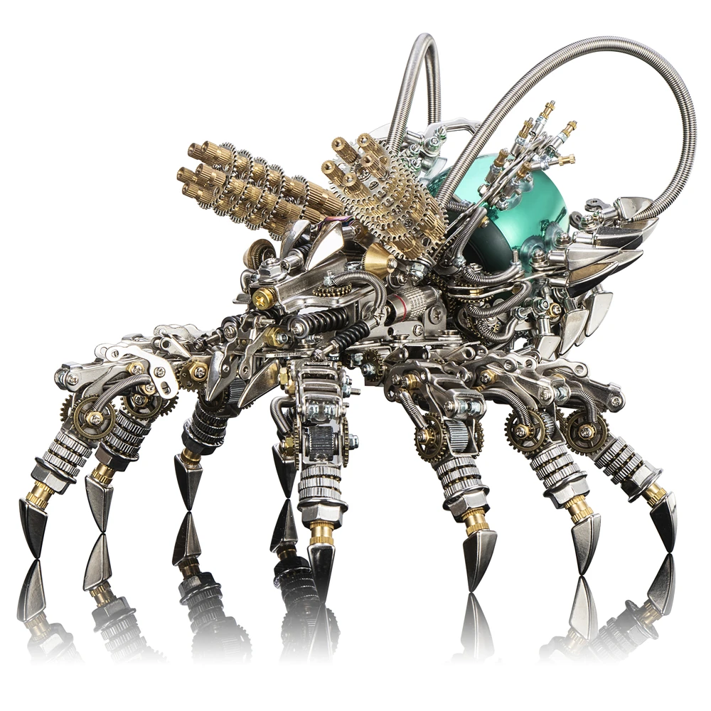 3D metal puzzle hobby model kits Metal build with bluetooth speaker metal spider model kits DIY gifts fashion toys