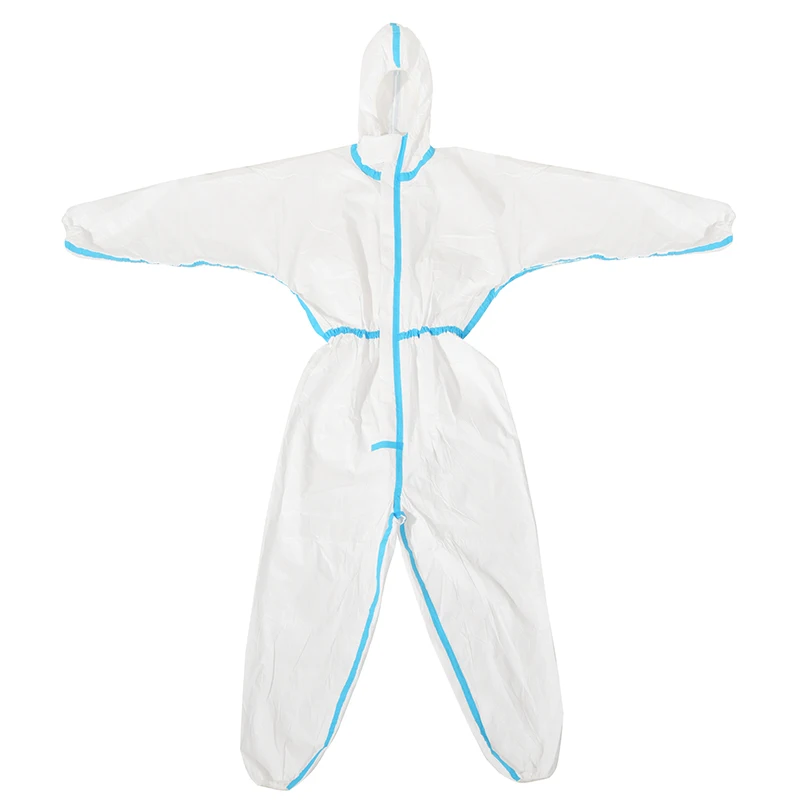 cat iii disposable suit tyvek coverall 65g type 4 workwear coveralls breathable disposable blue coverall