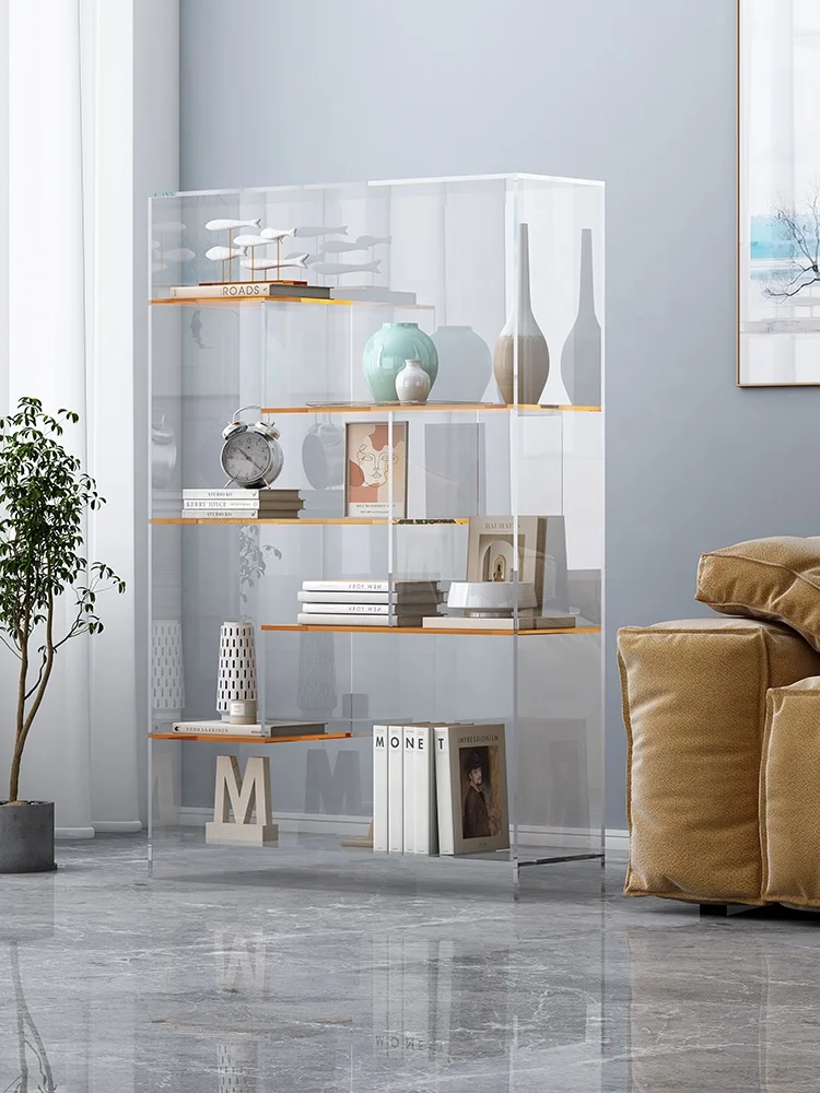 Nordic living room floor-to-ceiling multi-layer shelf rack home display rack simple acrylic wall bookshelf display rack