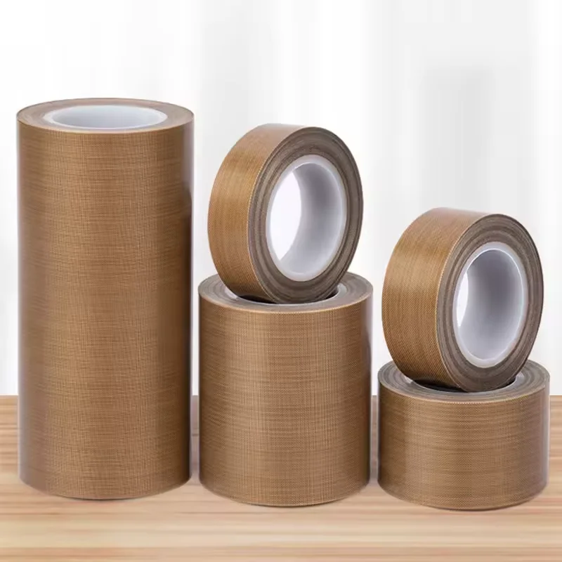 Wholesale Customized Ptfe Glass Tape With Silicone Adhesive Fabric Sheets Tape In Rolls
