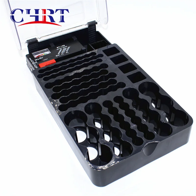 CHRT Carrying Case Bag Holder Container Holds 93 Batteries Battery Holder with Battery Tester