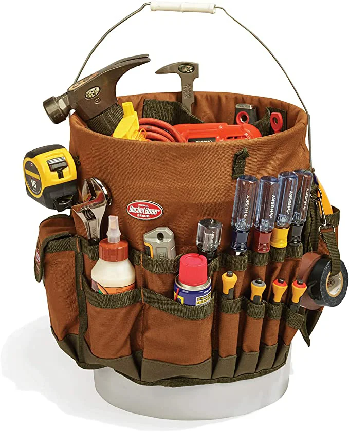 Bucket Tool Organizer for 5 Gallon Bucket 1680D Polyester  Waterproof & Durable