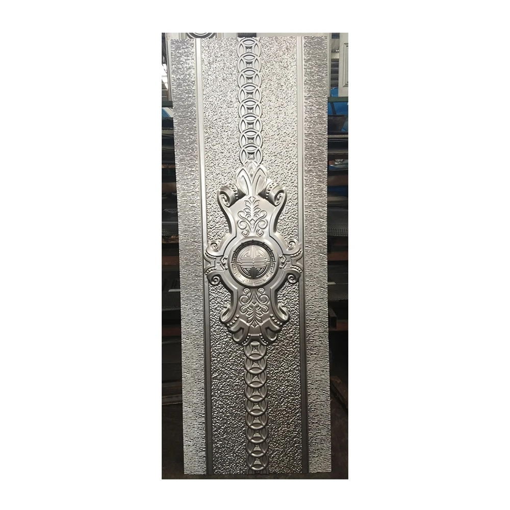 steel doors skin sheet cold embossed stamped panel moulded plate for houses gate exterior metal moulding skin interior