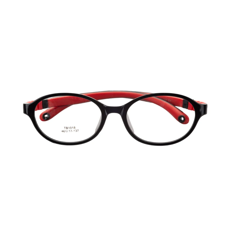 Hot TB series Colorful Flexible Silicone Glasses Frame Classic Kids Round frame Eyewear Custom Optical frame With Elastic Cord