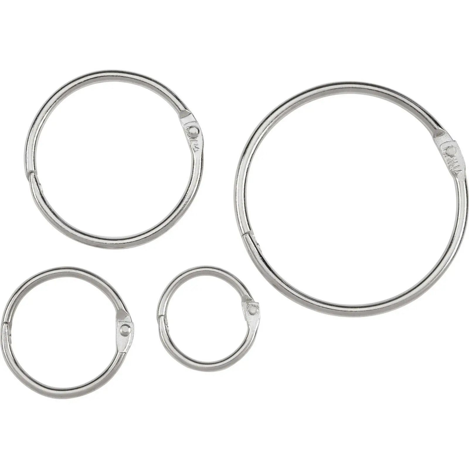 Nickel Plated Iron Steel Hinged Binding Loose Leaf Rings for Binding book