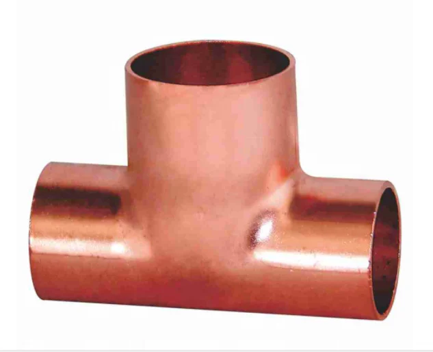 Refrigeration part reducing tee solder ring copper fittings