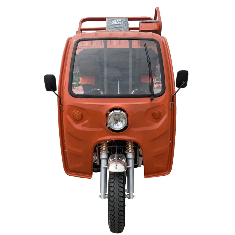 hot sale 250cc water cooled engine 2.0m cargo box SUPER KAVAKI MOTOR gasoline rear double wheel automatic discharge tricycle