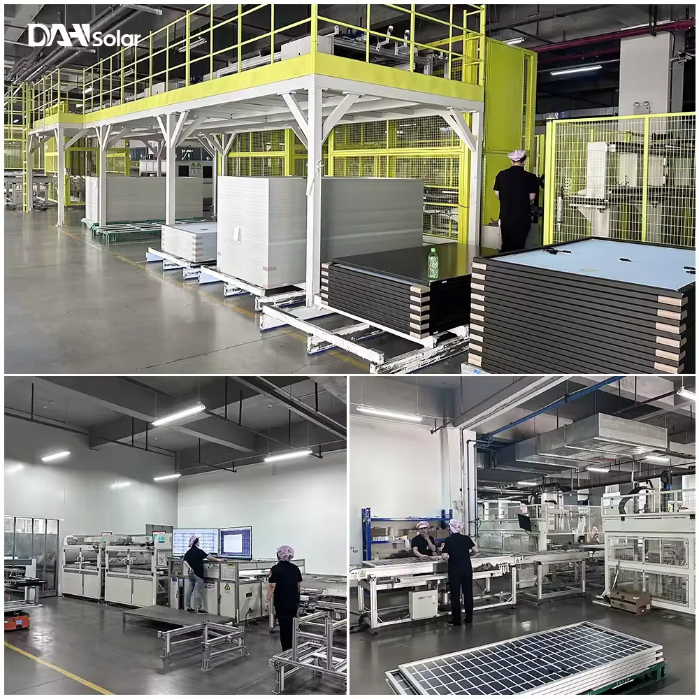 Hot Tier 1 half-cell monocrystalline DAH 400w 550w all black solar panels for residential