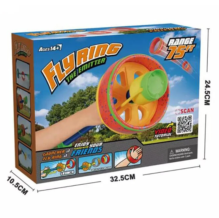 Emitter Shooting Discs Gun Dog Training Pet Interactive Movement Launcher Flying Foam Ring Outdoor Toy For Pet