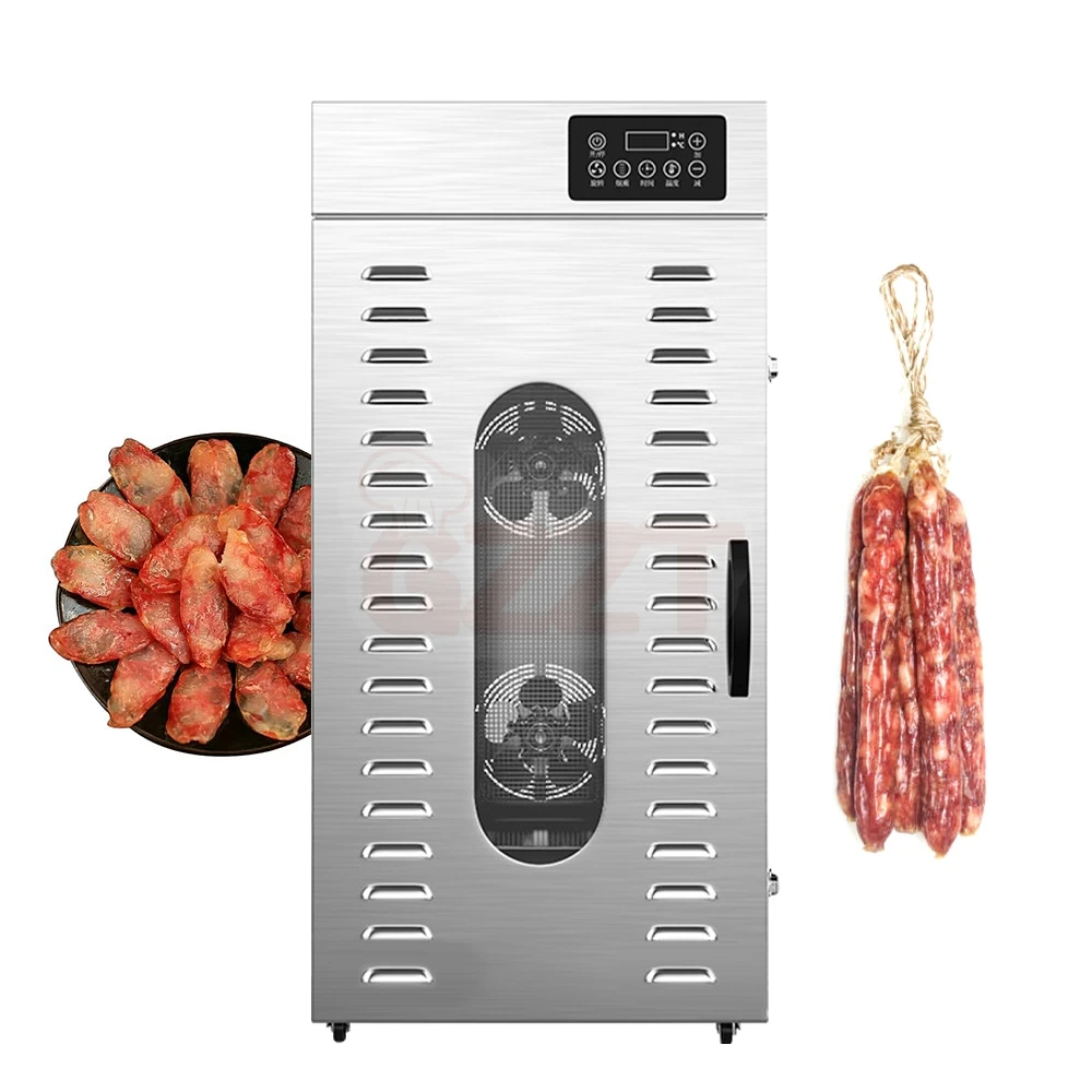 Commercial Large Rotating Salami Sausage Bacon Chicken Duck Fish Food Dryer Dehydration Dried Beef Smoking Machine