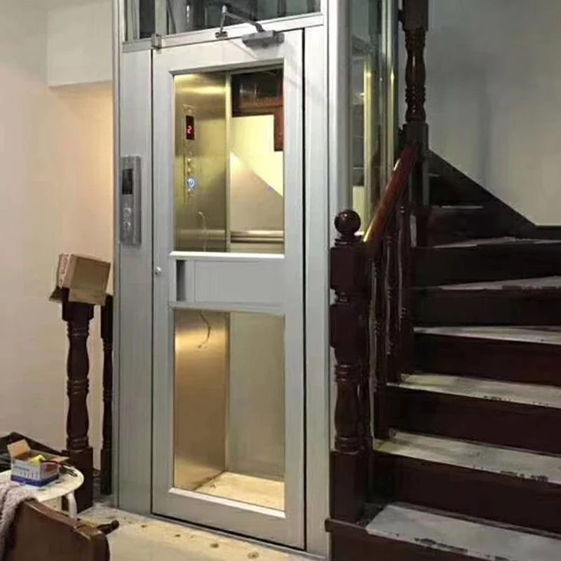 Maite 2-3m 300kg 450kgs small house disabled elevator with cabin home stair climb handicap lifts