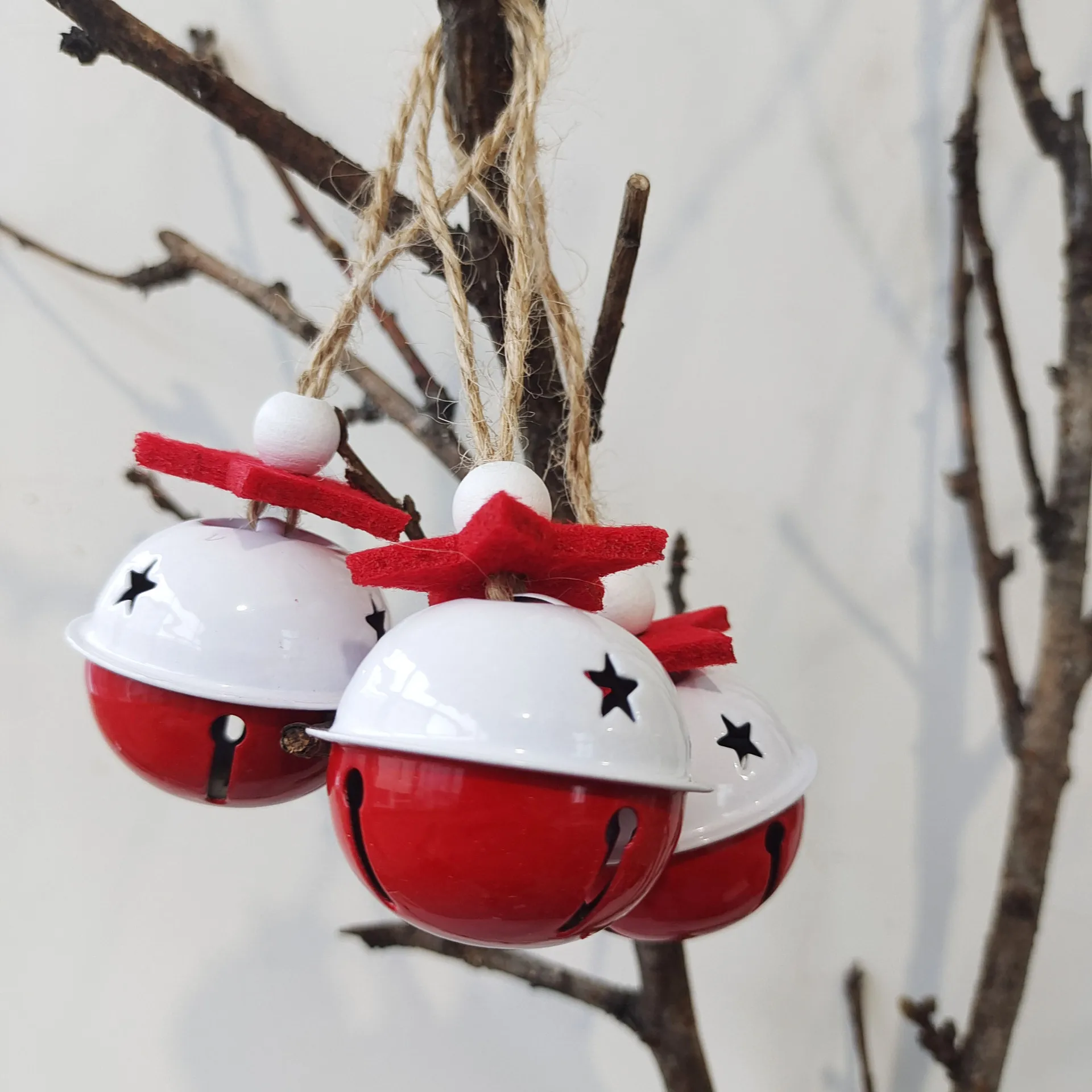 Factory  Round Christmas tree decorated with bells Creative Christmas gift decoration Decorative bell