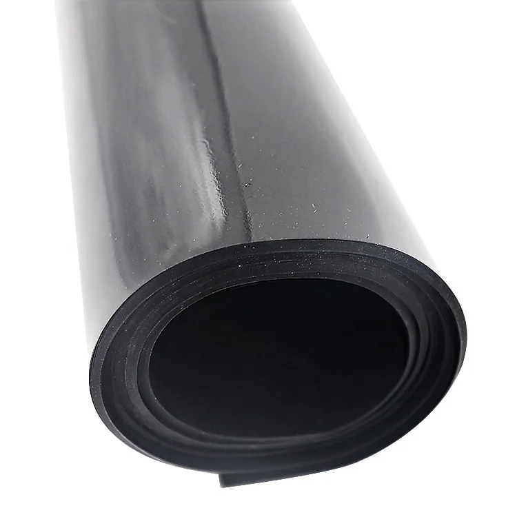 Adhesive 1mm waterproof natural black nitrile epdm sbr elastic thin soft oil resistant non-slip rubber sheet roll