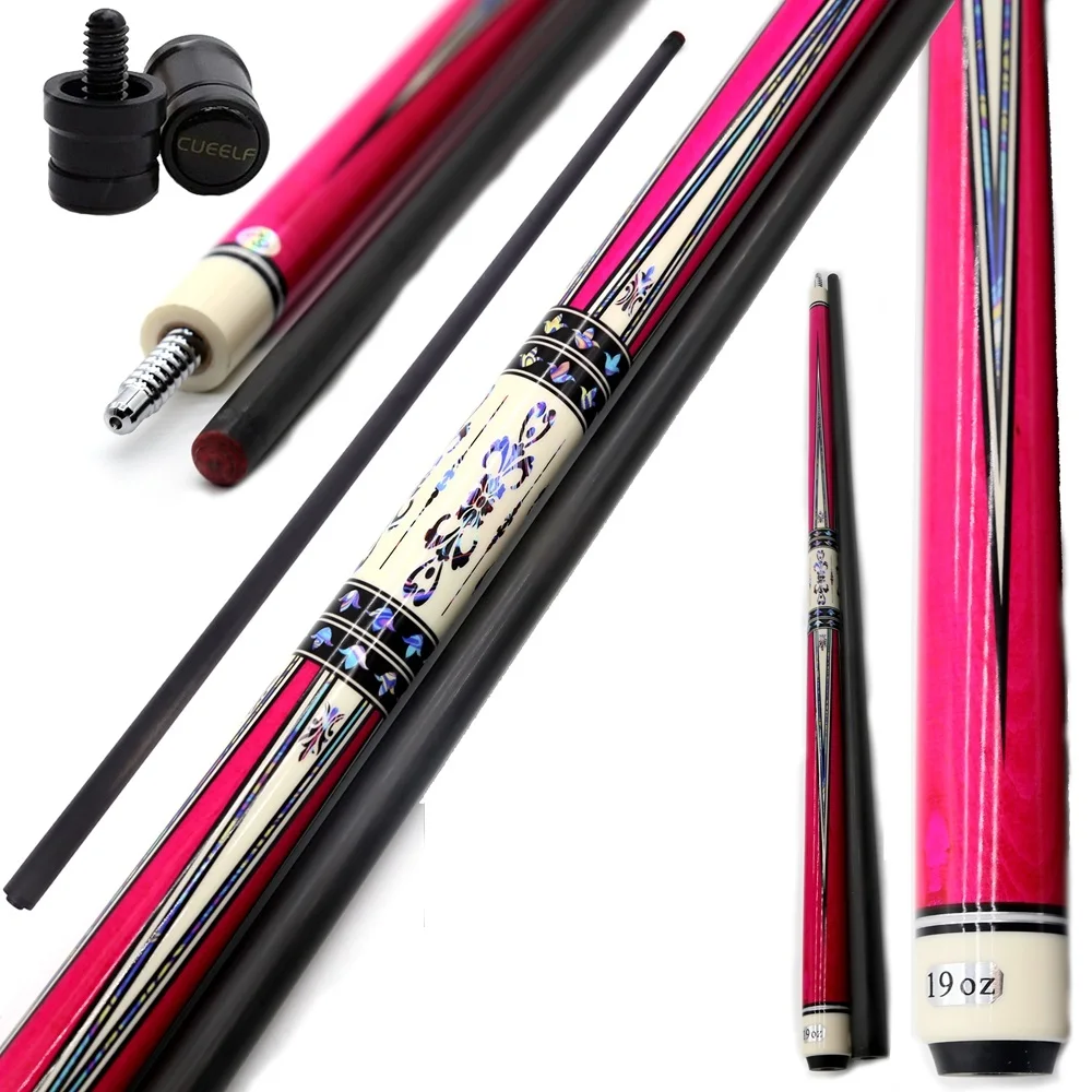 Cueelf Wholesale High Quality Canadian Maple Billiard Pool Cues  Carbon Fiber Pool Cue Shaft  Stick