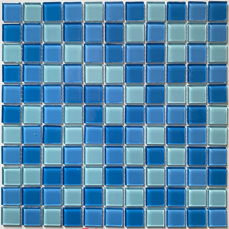 Цветная оптовая продажа, низкая цена, стеклянная мозаичная мозаика, бассейн 48x4 8 мм/23x23 мм, плитка для бассейна, для отелей, спа-вилл и т. д.