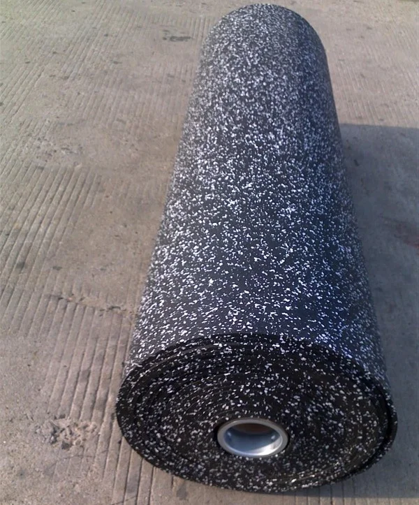 High Quality Shock Absorpiton Gym Rubber Floor Mat High Elastic Rubber Gym Flooring Rubber Flooring in roll