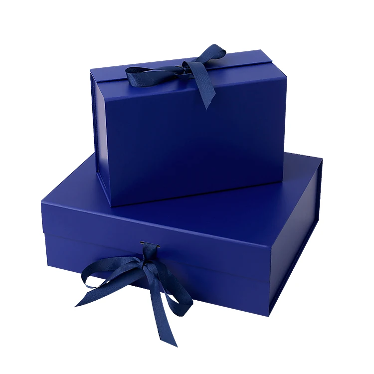 LOW Price Colorful Magnetic Closure Folding Paper Gift Box for Clothes Packaging with Ribbon