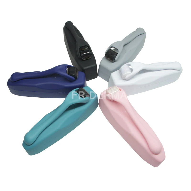 Matte Black Derma Roller  0.5mm For Face Body Beard Hair Growth Titanium Dermaroller Beard Roller darma roller for hair