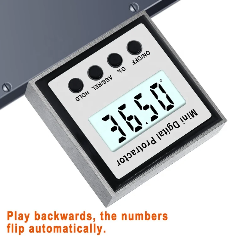 Electronic Protractor Digital Inclinometer 0-360 Angle Gauge Meter Measuring tool