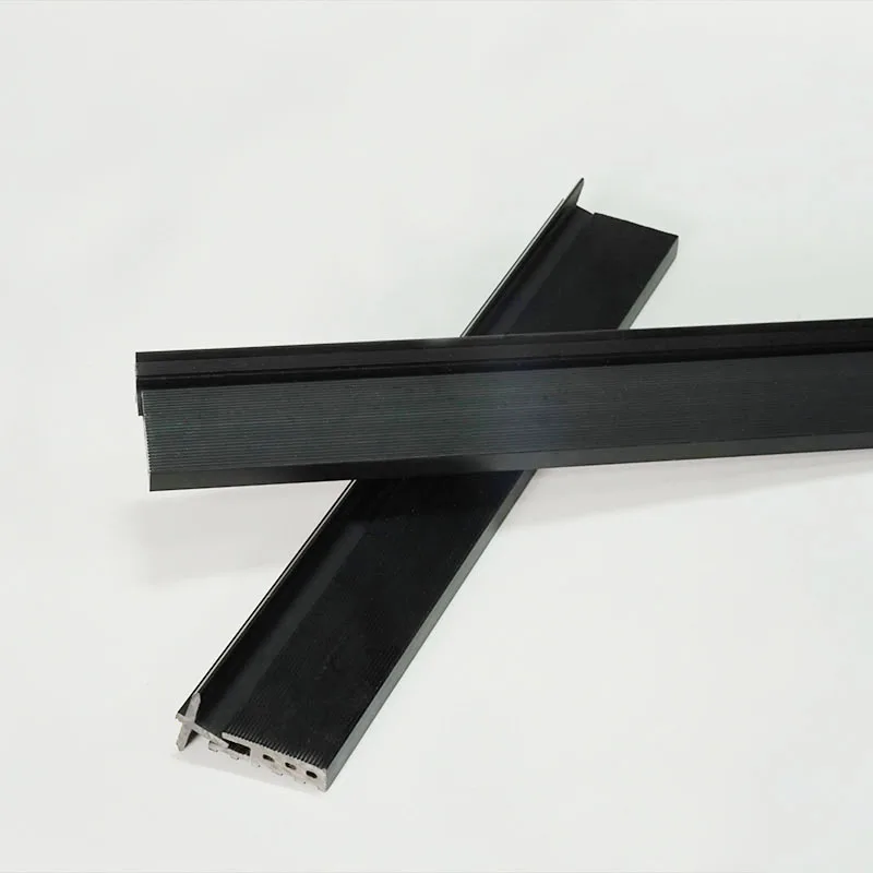 Corner tile trim Tile closing strip for PVC black decorative trim tile plastic extrusion profile