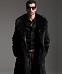Shishi factory raccoon fur parka mens faux fur coat men