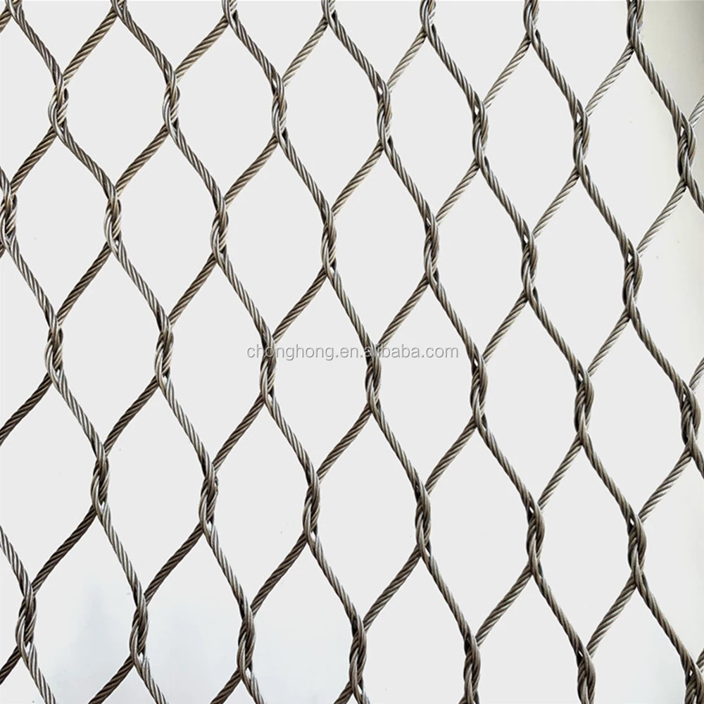 Вольерский корпус кабельная сетка узелкованный кабель из нержавеющей стали для зоопарка животных проволочная