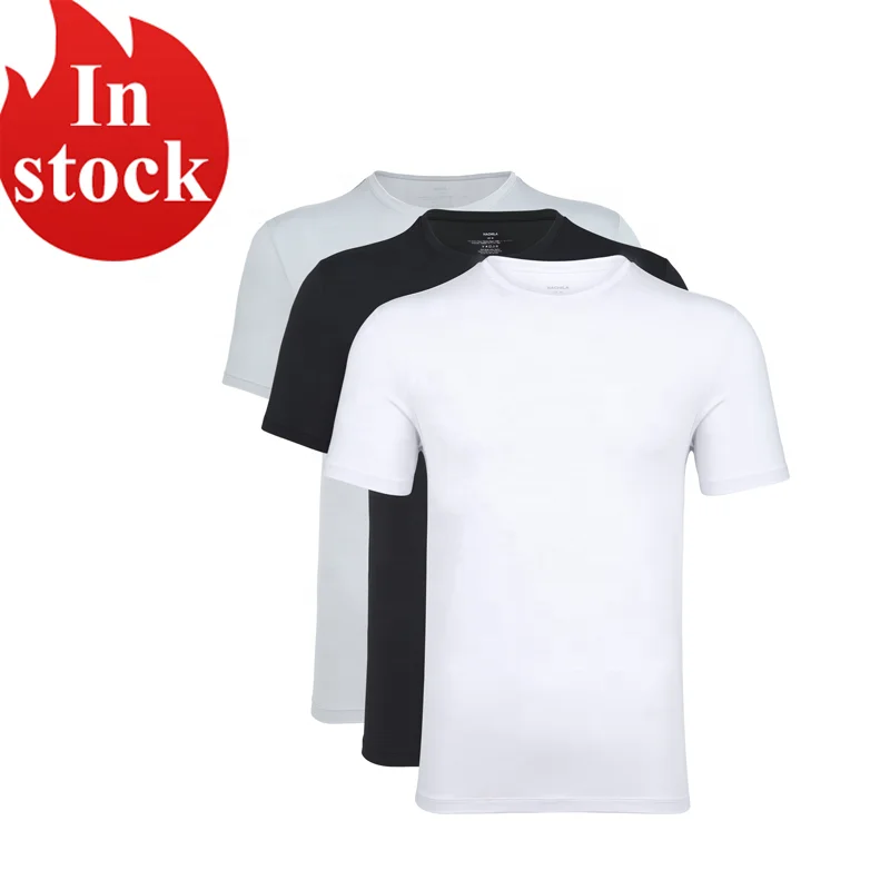 3 шт./упаковка, мужские футболки с круглым вырезом