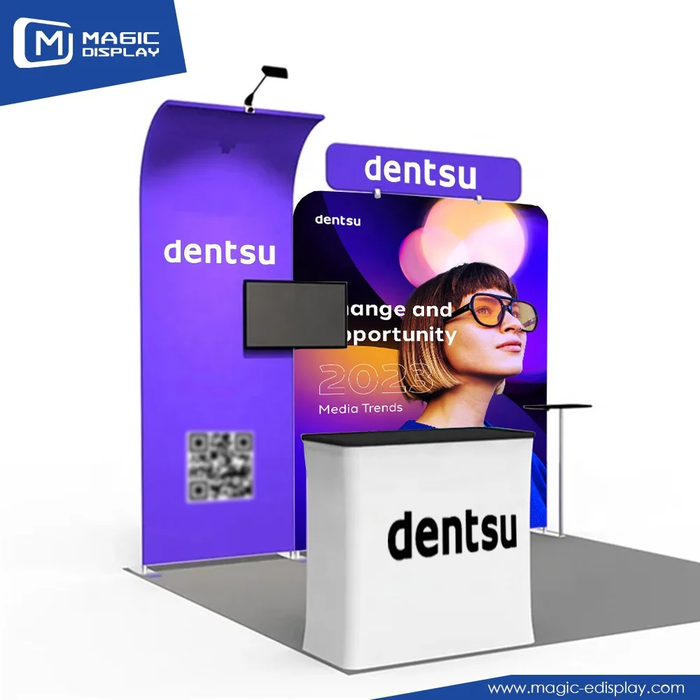 Light and Fast Exhibition Construction of the Aluminum Alloy Curtain Portable Display