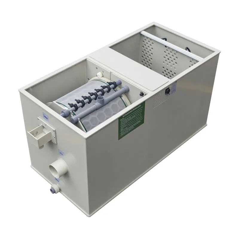 QihangRAS ras aquaculture equipment rotary drum filter biochemical filler uv light combine pond filter for koi fish