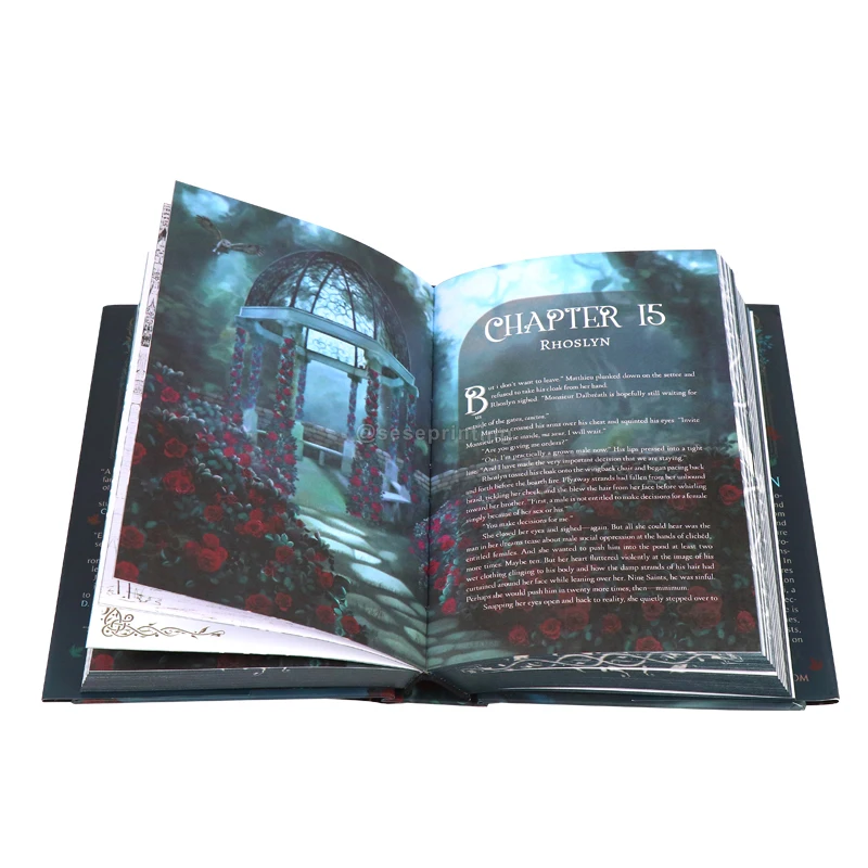 Book manufacturer custom print quality special edition book books with sprayed edge for authors publishers