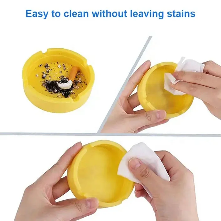 YLX Hot sale free Custom Logo Shatterproof and heat-resistant Silicone cigar Ashtray