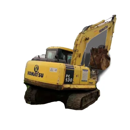Б/у komatsu экскаватор PC130-7 землечерпалки PC 130 для продажи хорошем рабочем состоянии
