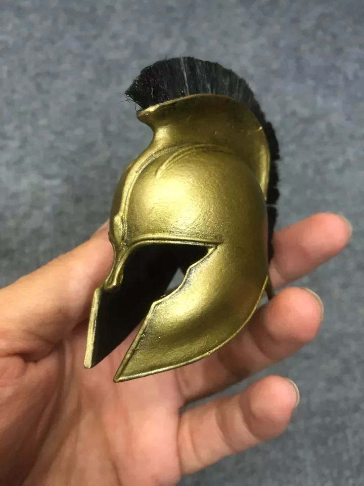 Customized Troy Greek Achilles Helmet for Action Figure Mini Size Toy Helmet Collectible Value Resin Craftwork Helmet