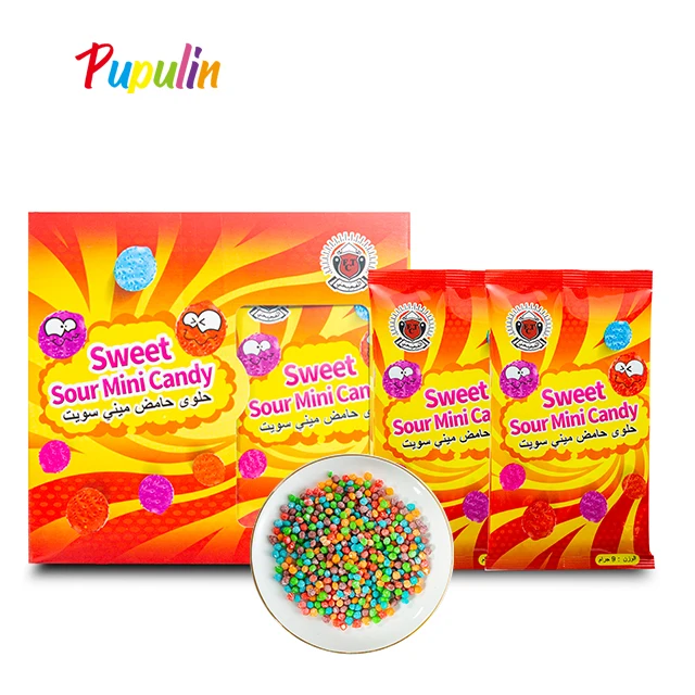 Sour tasted Wholesale factory OEM sour bombs mini chewy candy