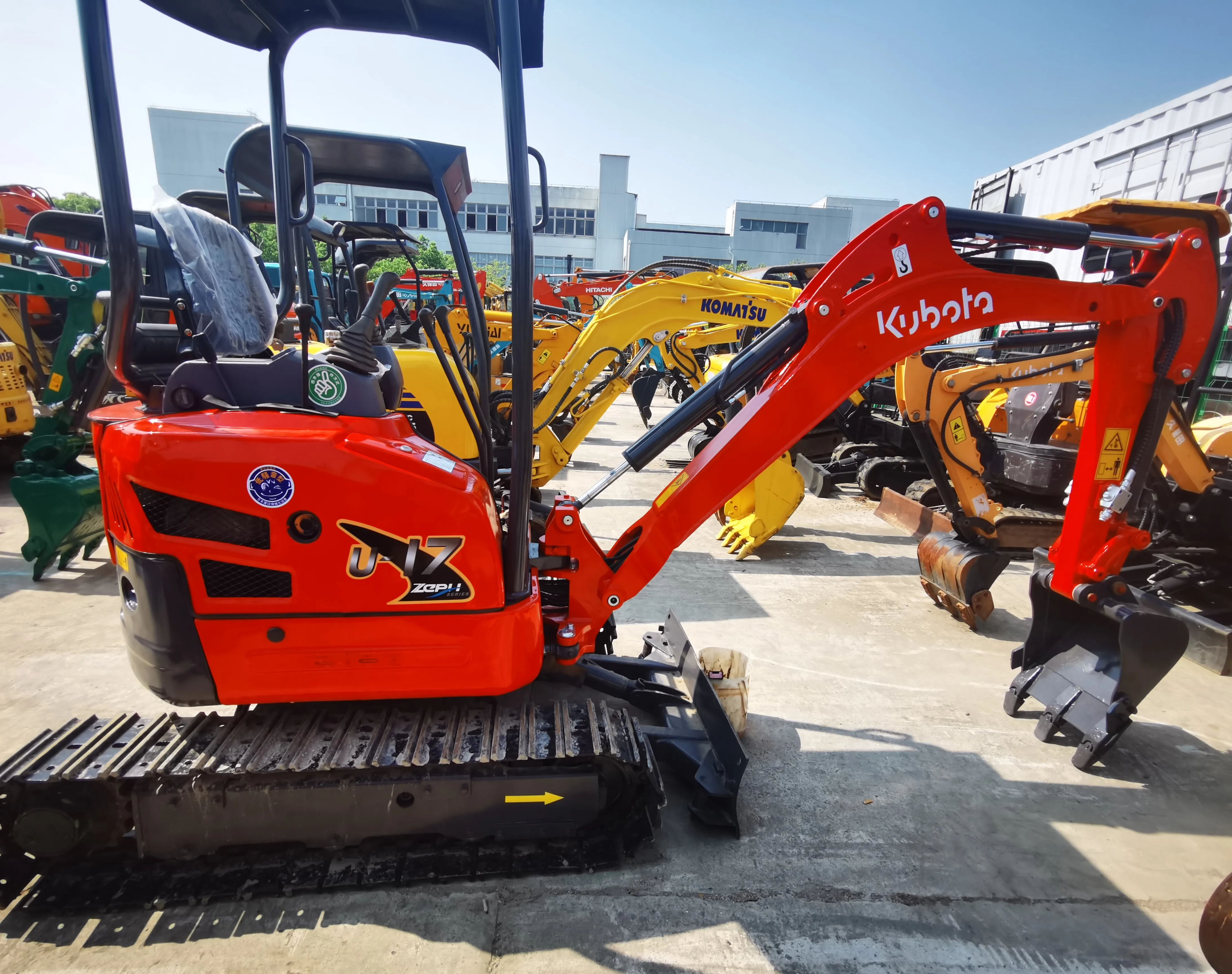 1ton Used Kubota U-17-6 Mini Crawler Excavator with 12.1kw New Engine 1~1000h working Kubota excavator